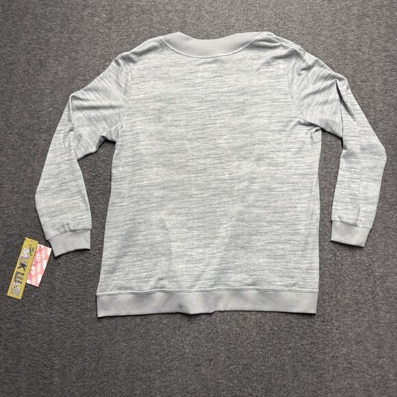 NWT MUK LUKS Butterknit Cardigan Women's Large Gray Lightweight Sweater NEW - Picture 5 of 7